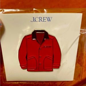 J.Crew Red Jacket Pin-NWT